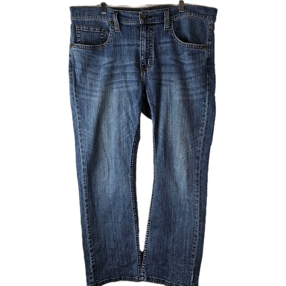 Cody James Straight Jeans Men's 40 x 27 Whiskered Denim Cowboy Ranch